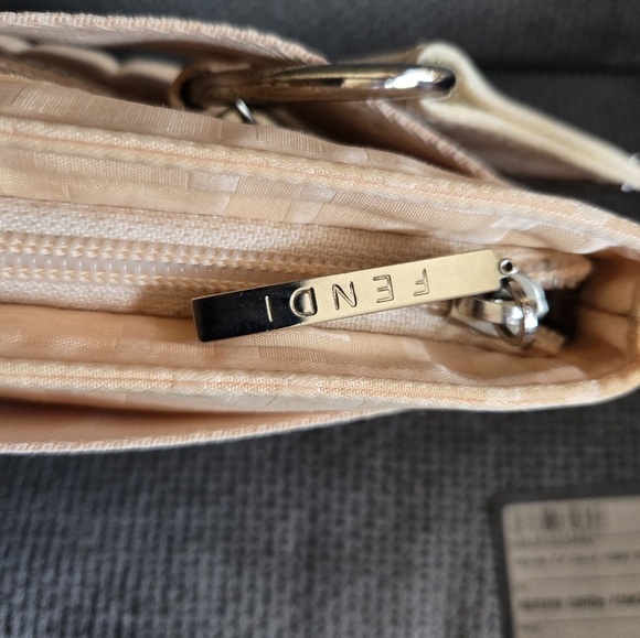 FENDI Zucca Canvas Shoulder Bag Blossom Pink Auth rd2256 - Picture 11 of 14